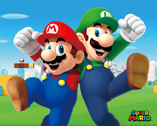 Cuadro 3D Super Mario: Mario & Luigi