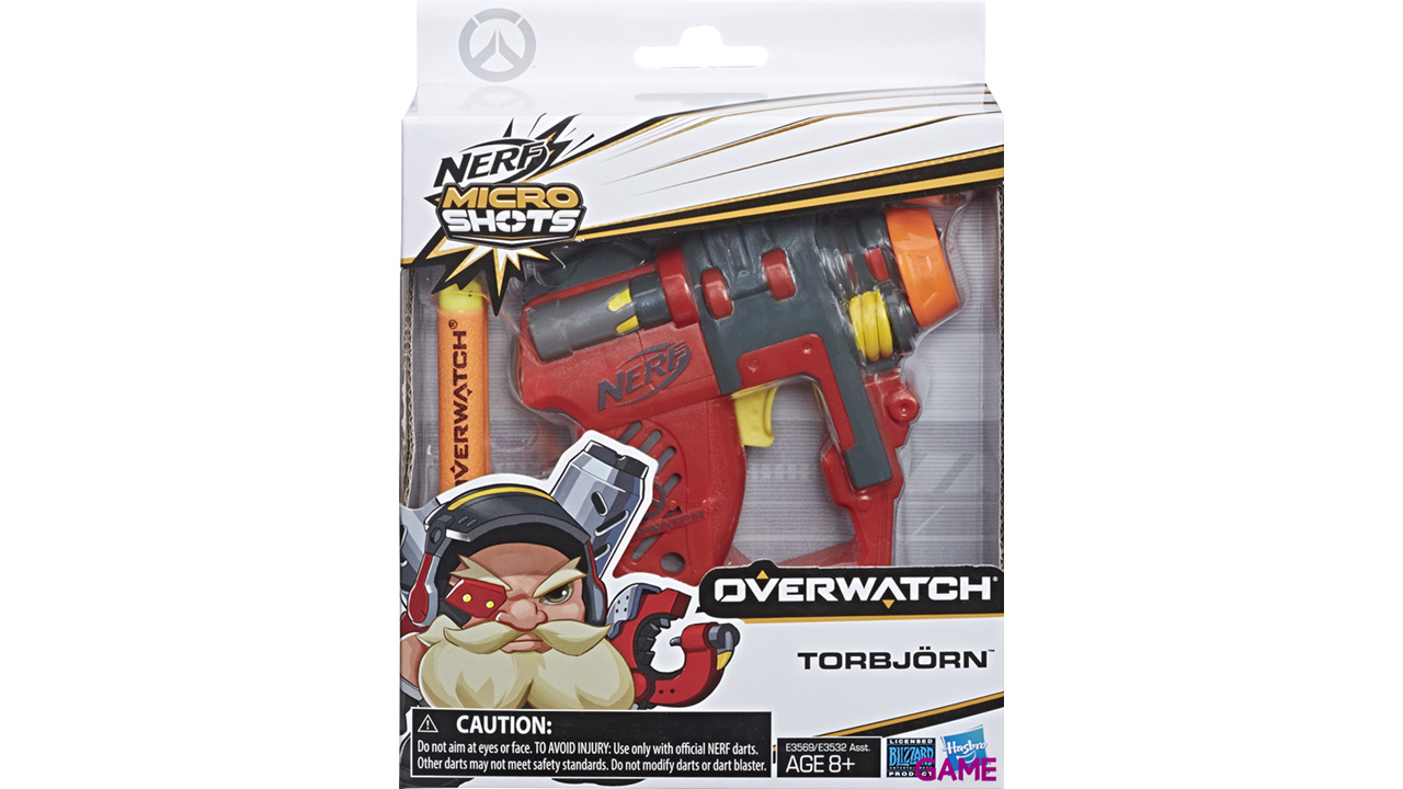 Pistola Nerf Microshots Overwatch: Torbjorn-1
