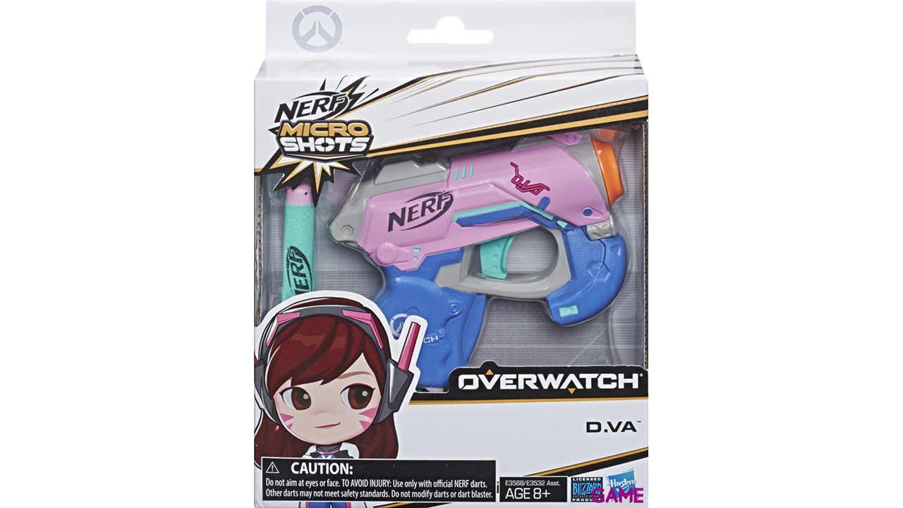 Pistola Nerf Microshots Overwatch: D.Va-1