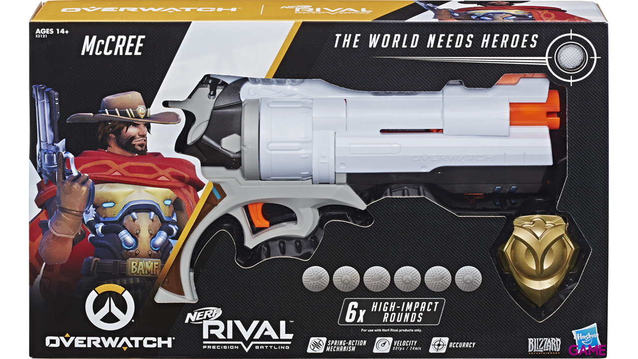 Pistola Nerf Rivals Overwatch: McCree-1