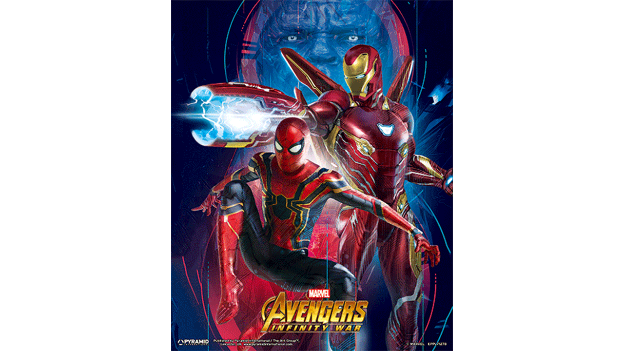Cuadro 3D Marvel: Iron Man y Spider-Man Infinity War