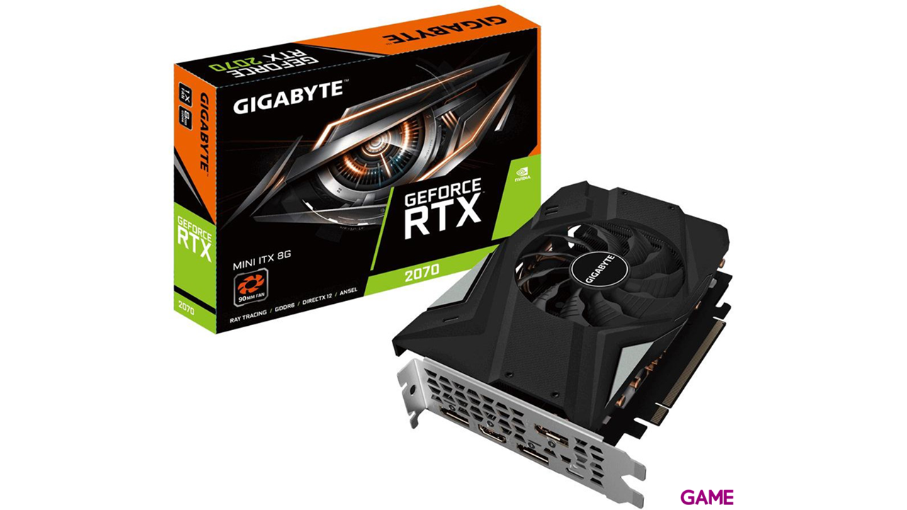 GIGABYTE GeForce RTX 2070 MINI ITX 8GB GDDR6 - Tarjeta Gráfica Gaming-0