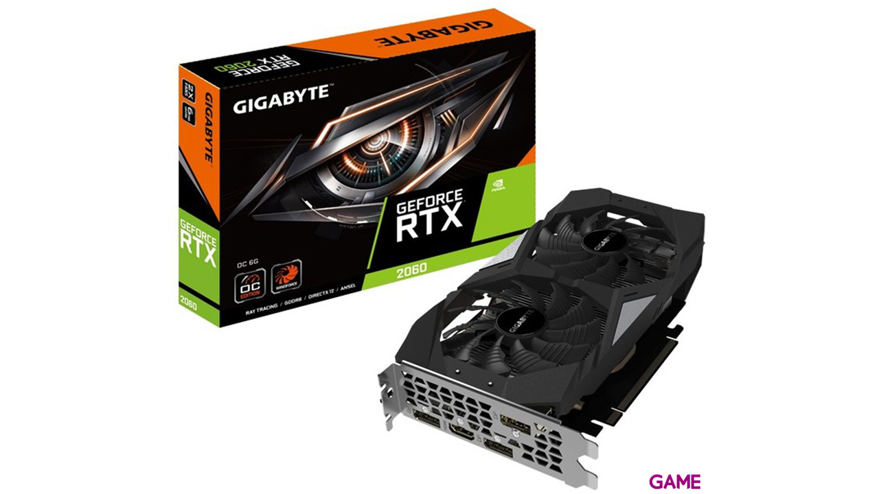 GIGABYTE GeForce RTX 2060 OC 6GB GDDR6 - Tarjeta Gráfica Gaming-0