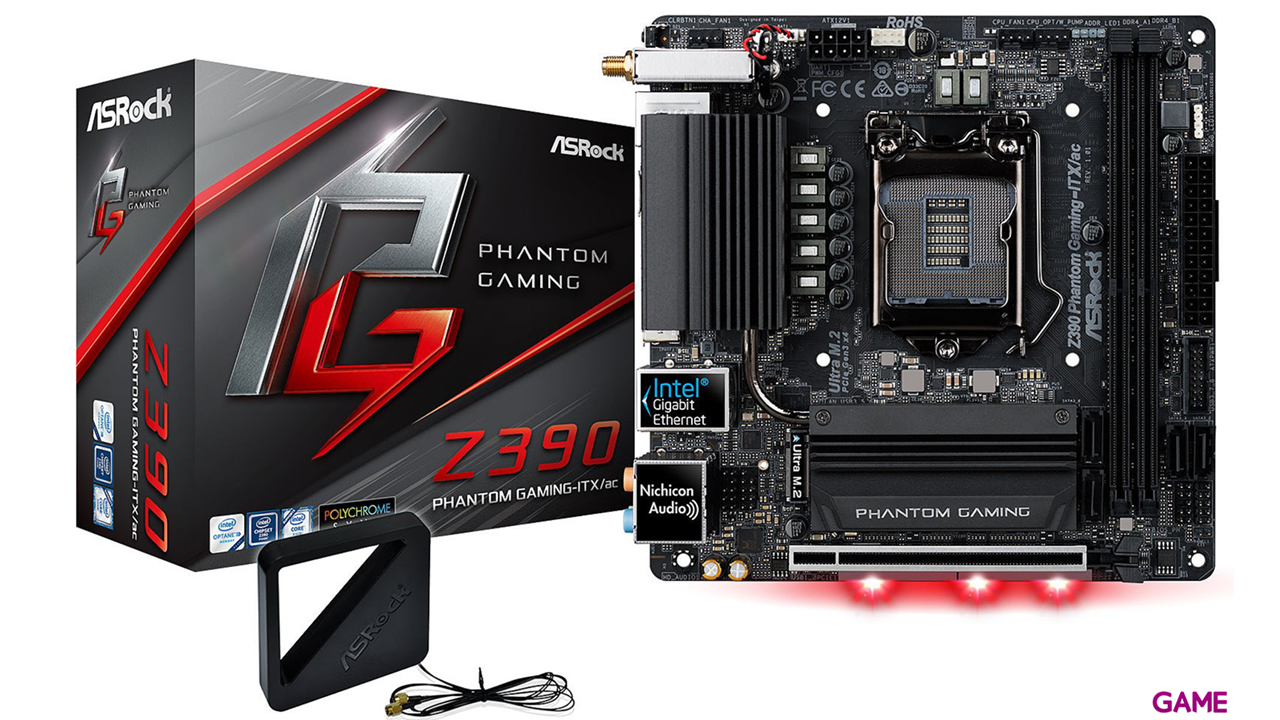 ASRock Z390 Phantom Gaming-ITX/ac LGA1151 Mini ITX - Placa Base-0