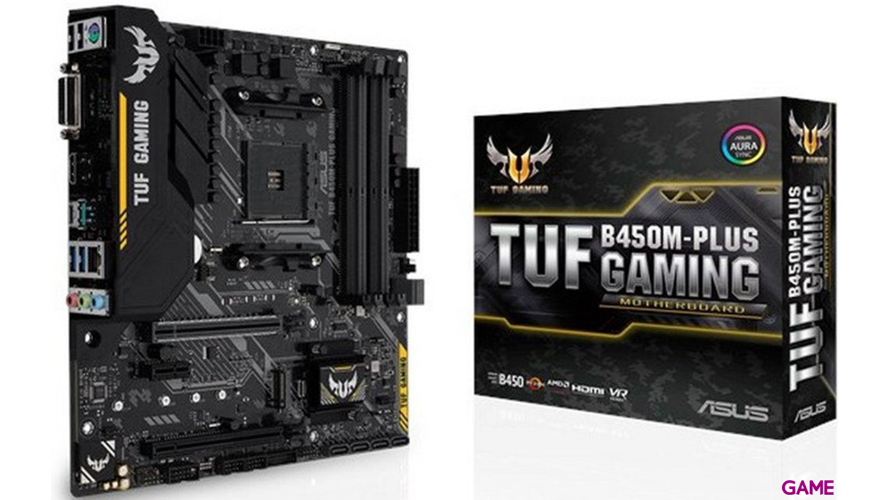 ASUS TUF B450M-Plus Gaming Micro ATX AM4 - Placa Base-0