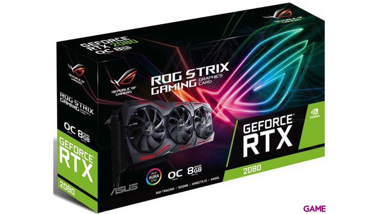 ASUS ROG Strix GeForce RTX 2080 OC Edition 8GB GDDR6-3