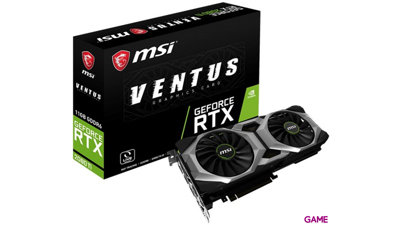 MSI GeForce RTX 2080 Ti VENTUS 11GB GDDR6 - Tarjeta Gráfica Gaming-0