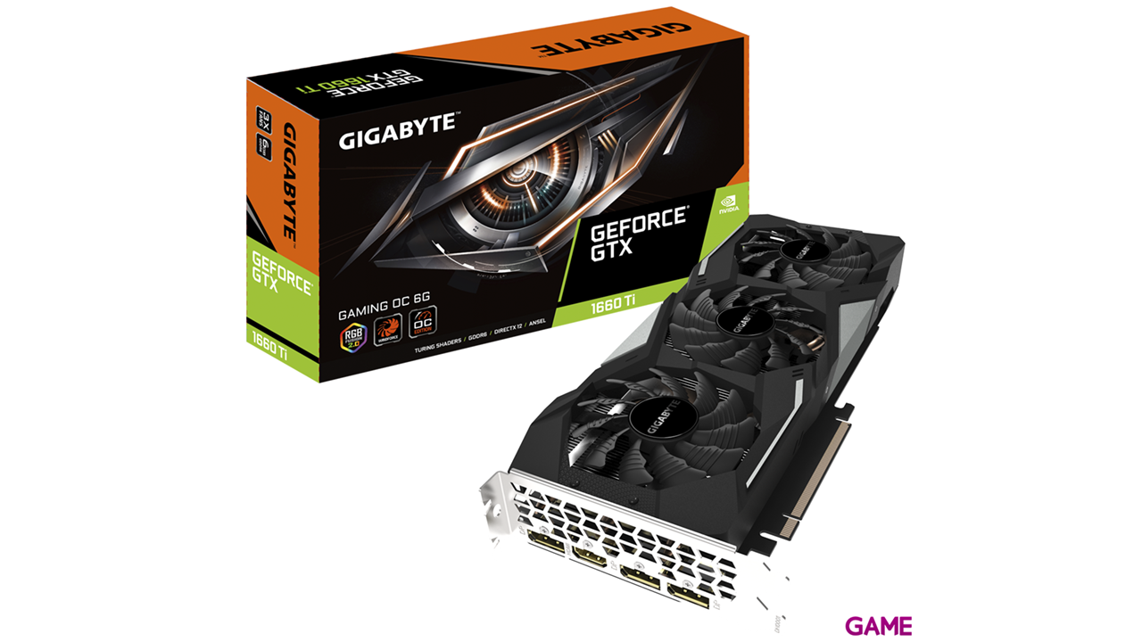 GIGABYTE GeForce GTX 1660 Ti GAMING OC 6GB GDDR6 - Tarjeta Gráfica Gaming-0
