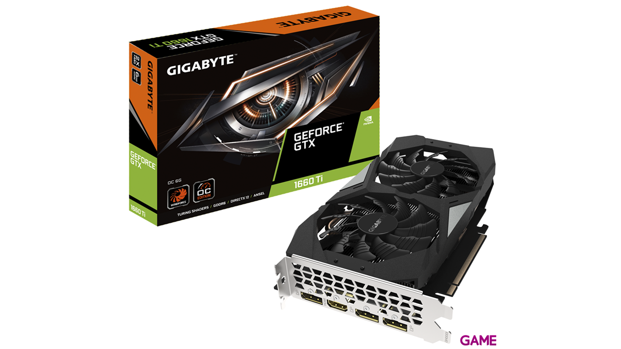 GIGABYTE GeForce GTX 1660 Ti OC 6GB GDDR6 - Tarjeta Gráfica Gaming-0
