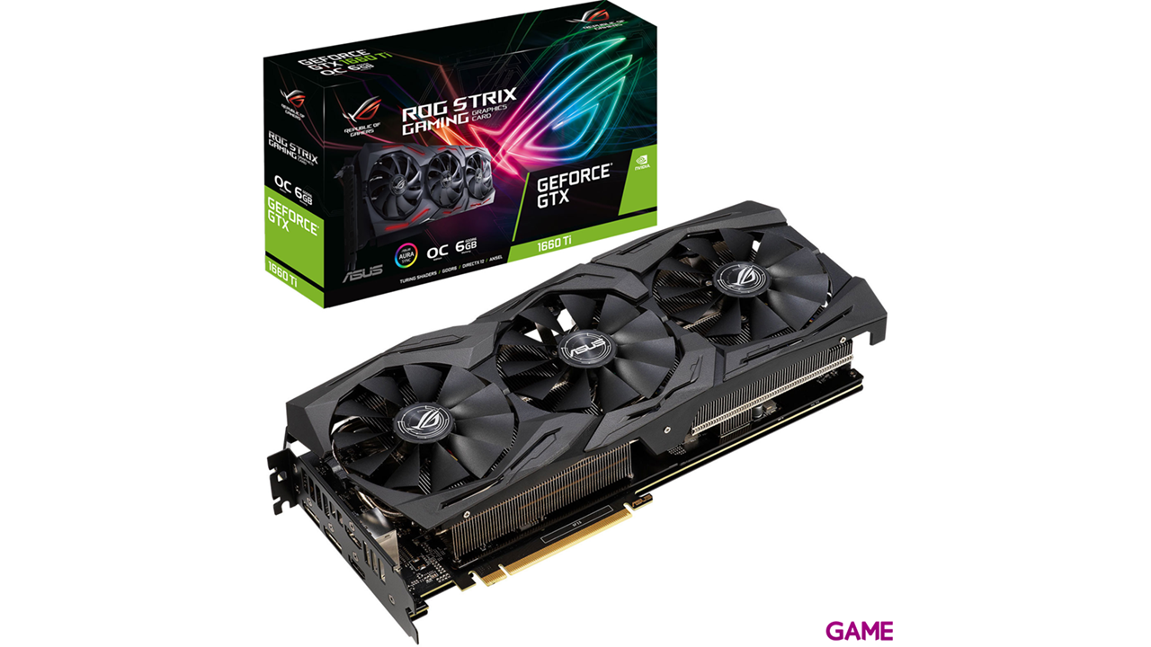 ASUS ROG STRIX GeForce GTX 1660 Ti OC 6GB GDDR6 - Tarjeta Gráfica Gaming-0