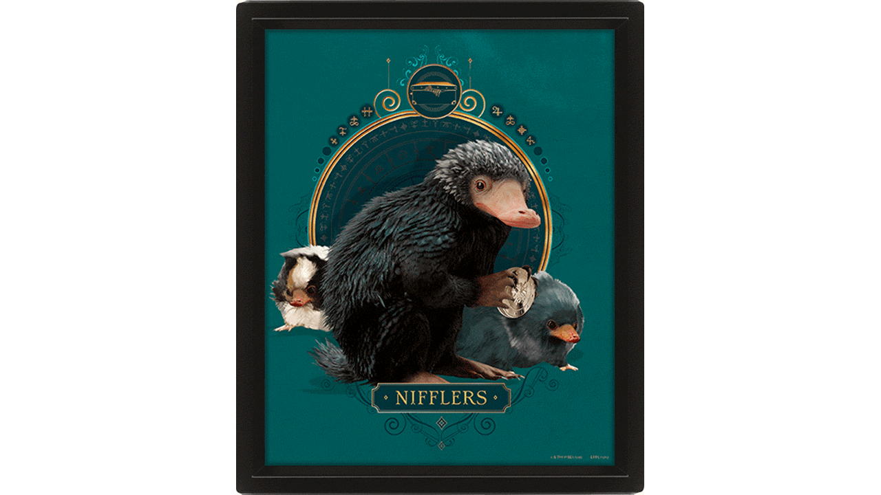 Cuadro 3D Animales Fantásticos: Nifflers-0