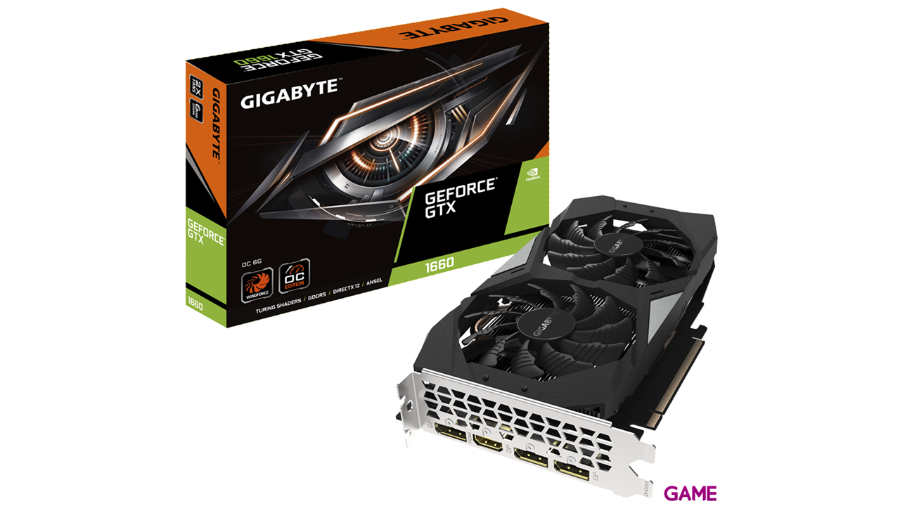 GIGABYTE GeForce GTX 1660 OC 6GB GDDR6 - Tarjeta Gráfica Gaming-0
