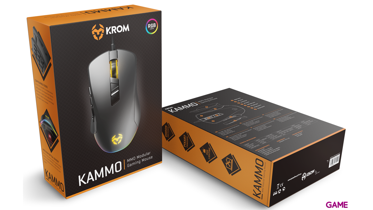 KROM KAMMO MMO Modular 5.000 DPI RGB - Ratón Gaming-4