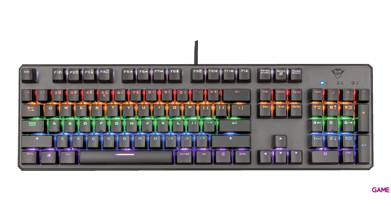 Trust GXT 865 Asta Mecánico LED Multicolor - Teclado Gaming-1