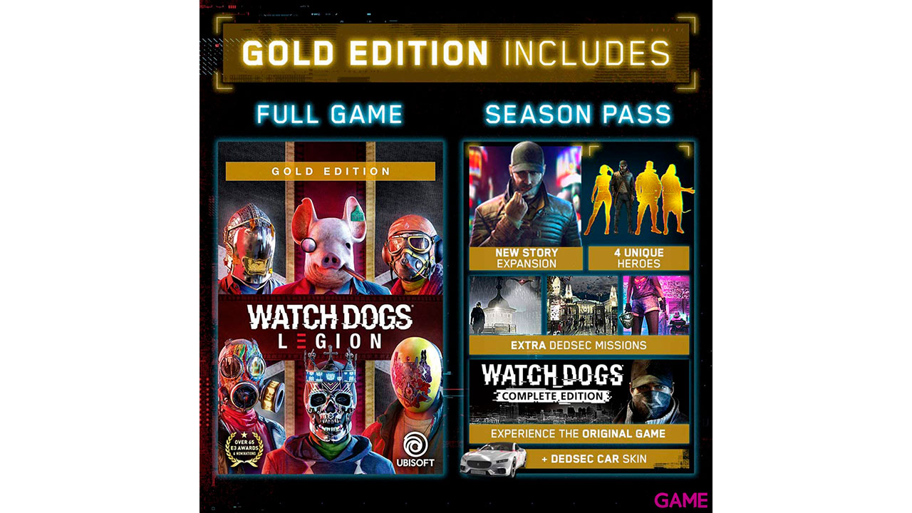 Figura Watch Dogs Legion + WD Legion Gold-0