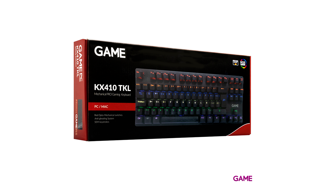 GAME KX410 TKL Mecánico RGB  - Teclado Gaming-1