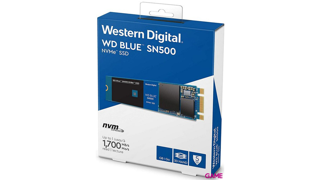 WD Blue SN500 500GB M.2 2280 NVMe SSD - Disco Duro Interno-3