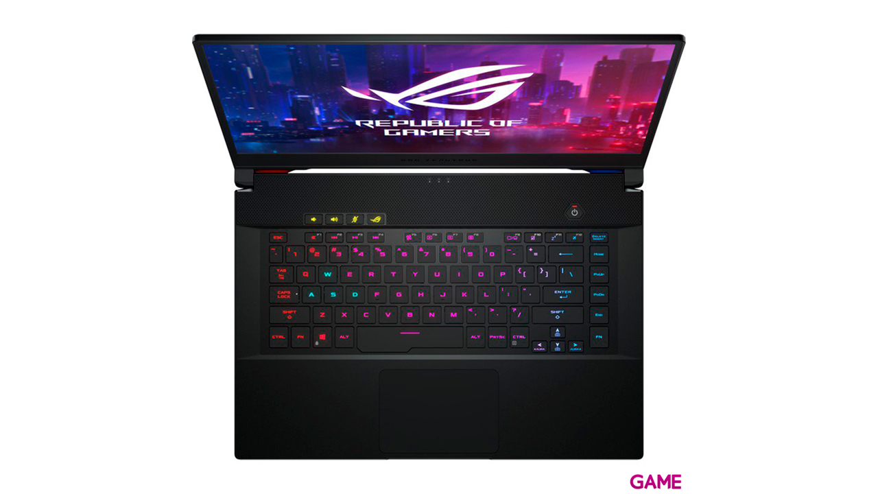 ASUS ROG Zephyrus S GX502GW-ES006T - i7-9750H - RTX 2070 8GB - 16GB - 1TB SSD - 15,6´´ - W10 - Ordenador Portátil Gaming-1