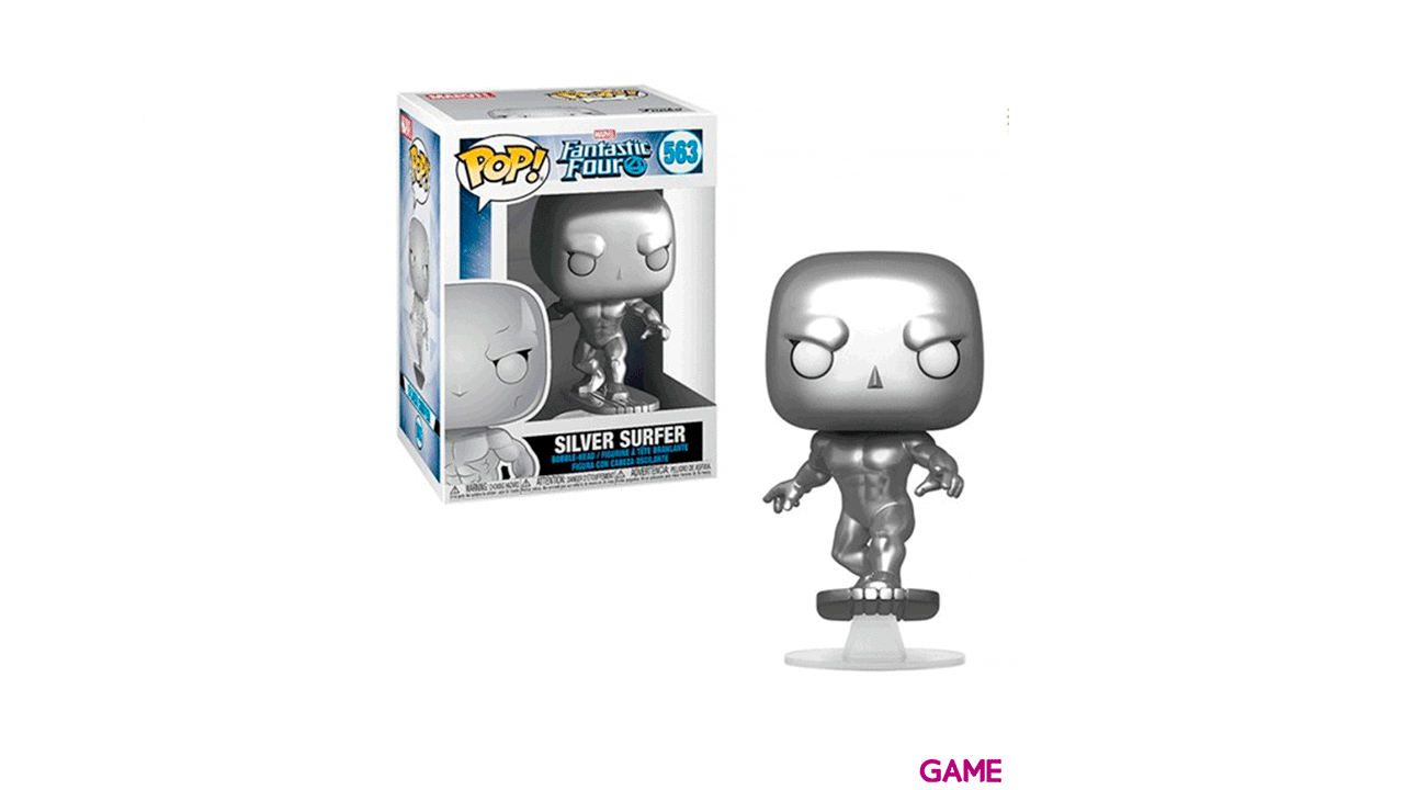 Figura POP Cuatro Fantásticos: Silver Surfer-1