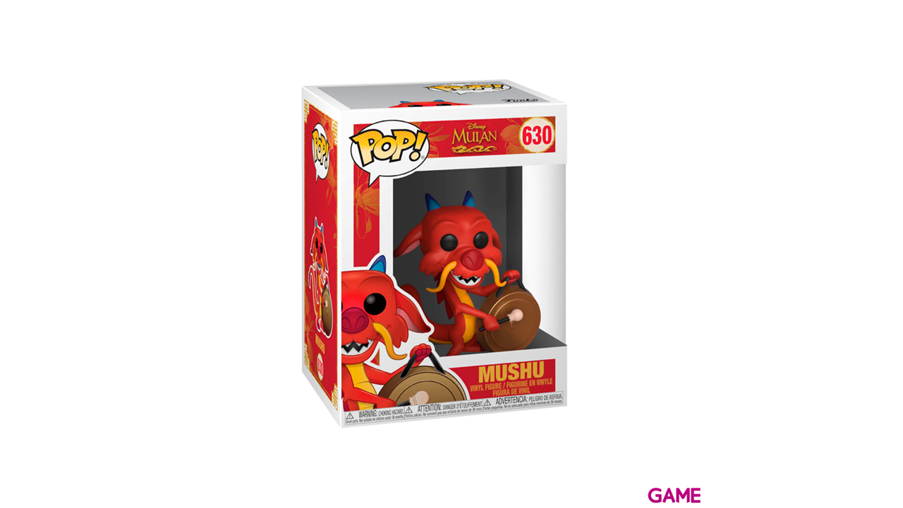 Figura POP Disney: Mushu con Gong-1