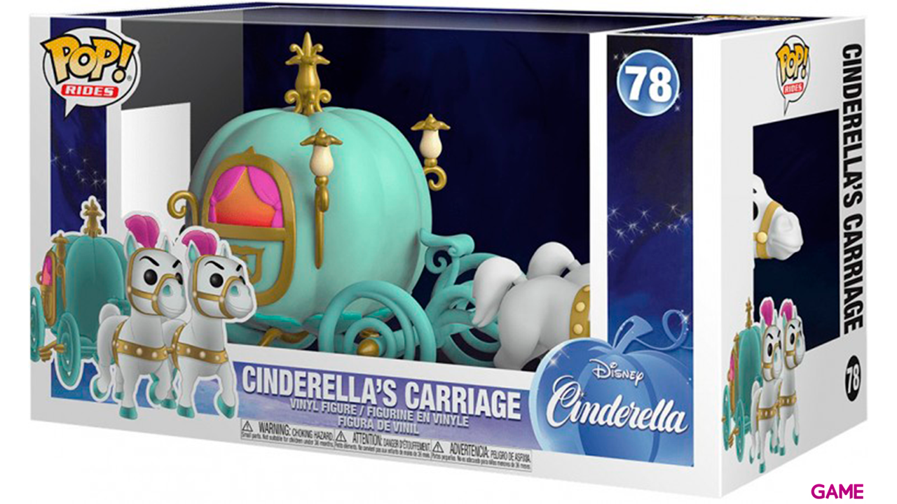 Figura POP Disney Cenicienta: Hada Madrina con Carruaje-1