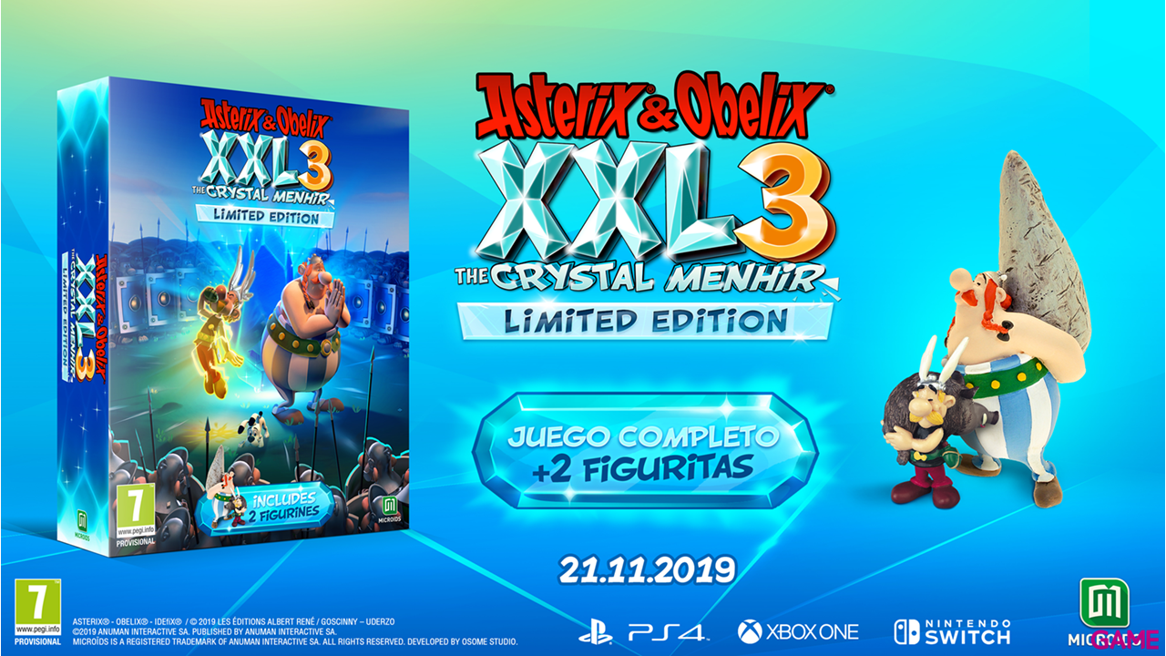 Asterix y Obelix XXL 3 The Crystal Menhir Limited Playstation 4: GAME.es