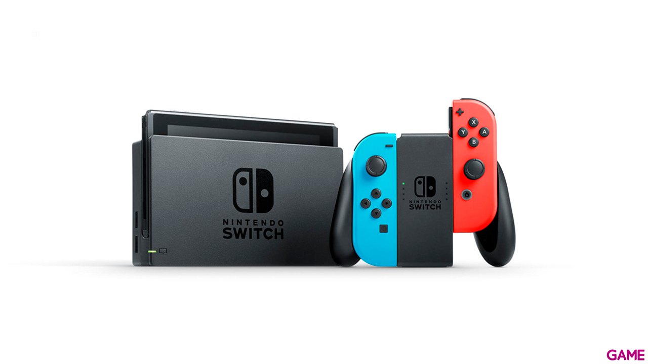 Nintendo Switch Azul Neon Rojo Neon-0