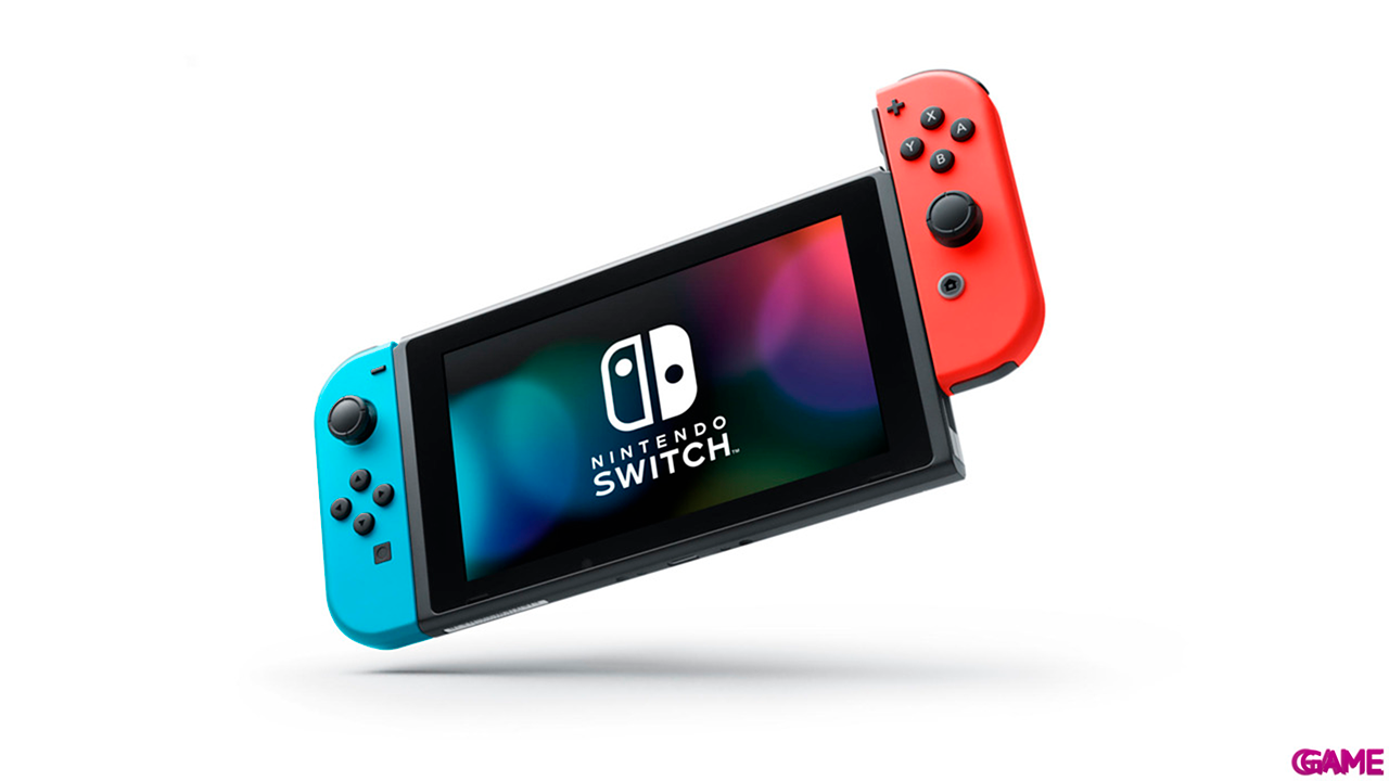 Nintendo Switch Azul Neon Rojo Neon-2