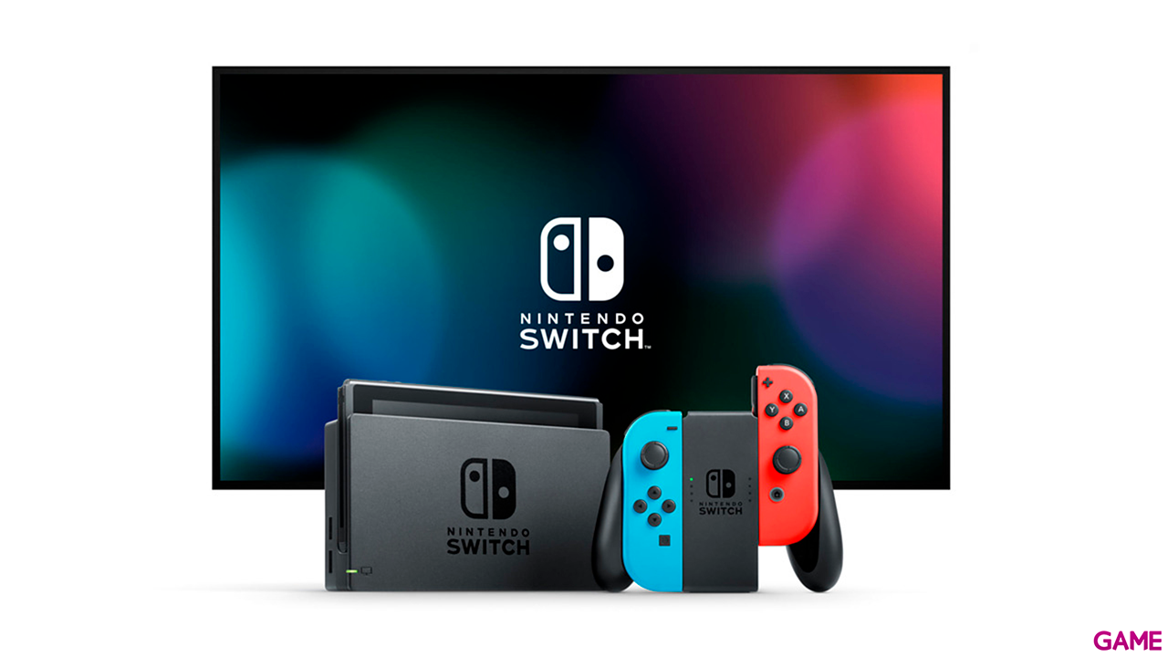 Nintendo Switch Azul Neon Rojo Neon-3