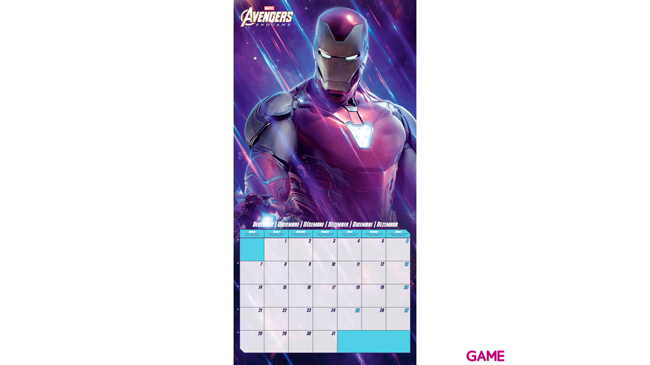 Calendario 2020 Marvel Avengers-2