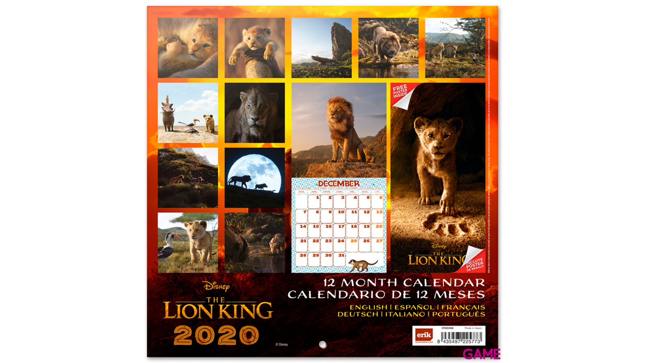 Calendario 2020 El Rey León-1