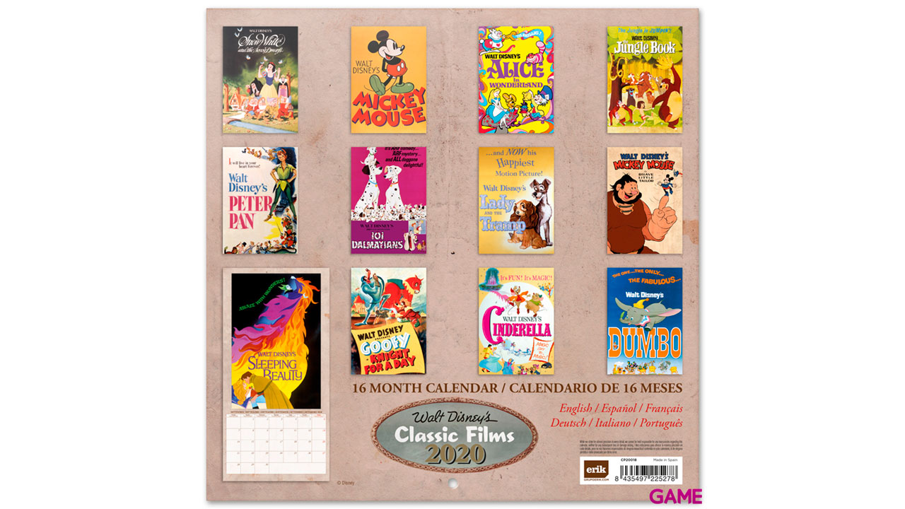 Calendario 2020 Disney Classic Films-1