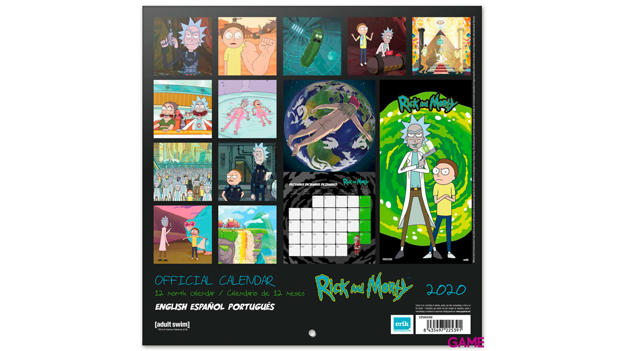 Calendario 2020 Rick y Morty-1