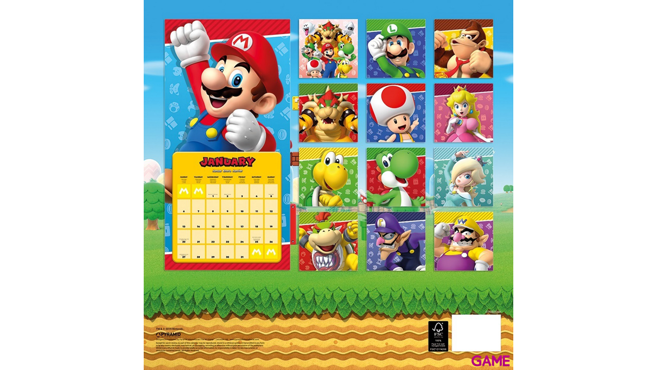 Calendario 2020 Super Mario-1