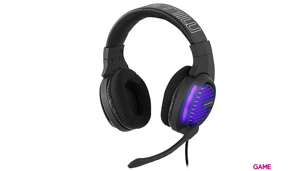 MILLENIUM MH2 Advanced Headset 7.1 LED Morado PC-PS4-PS5 - Auriculares Gaming-1