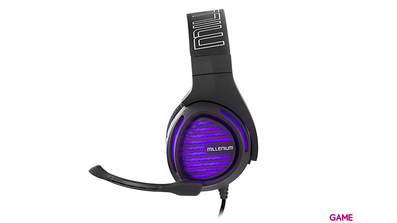 MILLENIUM MH2 Advanced Headset 7.1 LED Morado PC-PS4-PS5 - Auriculares Gaming-2