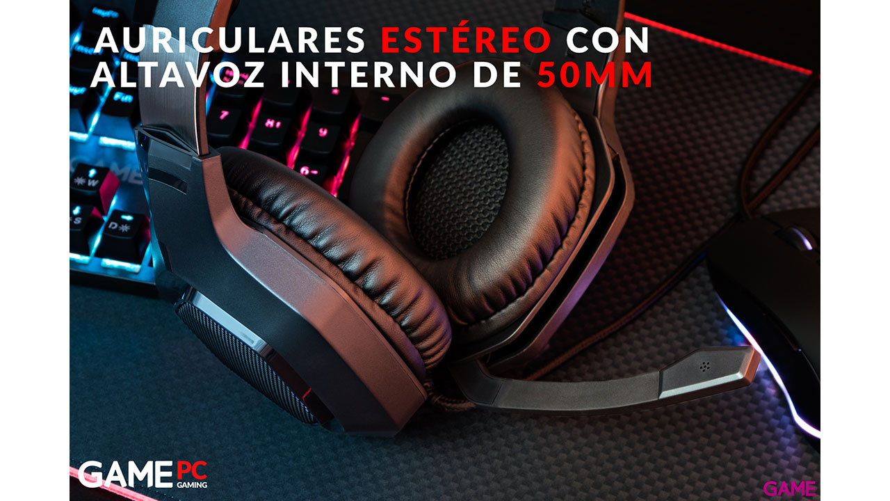 GAME HX420 RGB  Pro Gaming Headset PC-PS5-PS4-XBOX-SWITCH-MOVIL - Auriculares Gaming-1