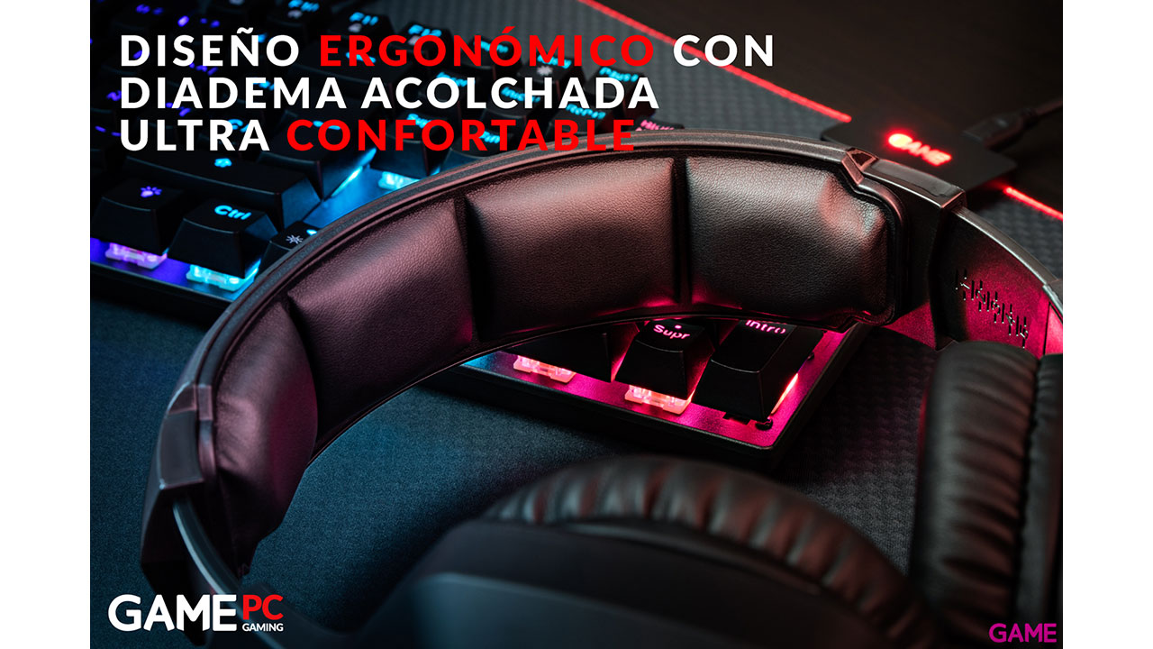 GAME HX420 RGB  Pro Gaming Headset PC-PS5-PS4-XBOX-SWITCH-MOVIL - Auriculares Gaming-3