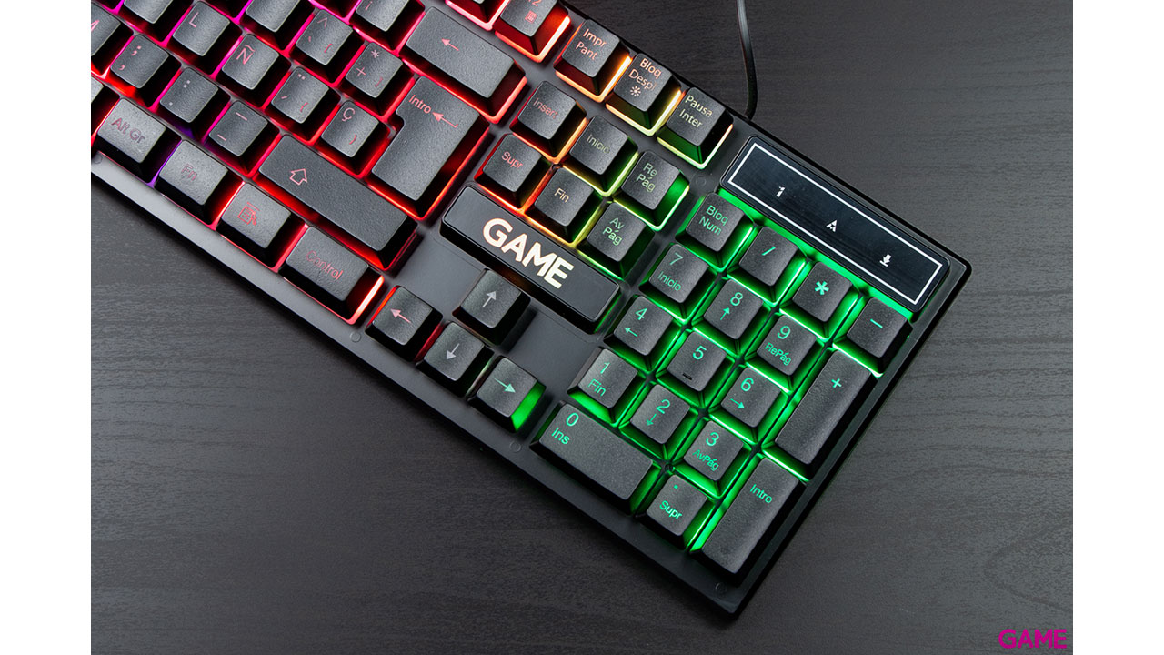 GAME KX220 RGB Rainbow Gaming Keyboard - Teclado Gaming-1