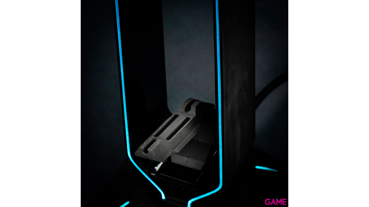GAME ST100 LED - Soporte auriculares + HUB USB 3.0-1