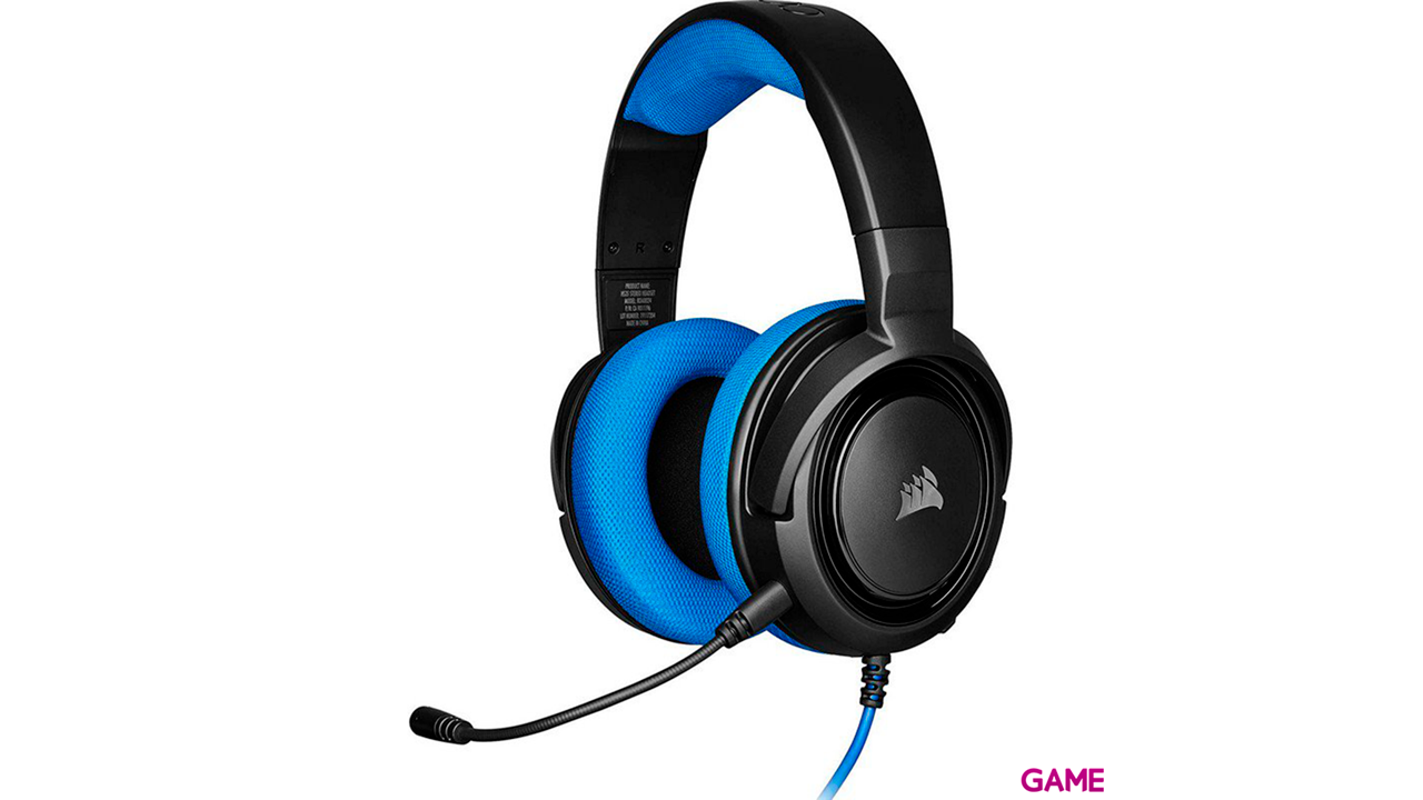 CORSAIR HS35 BLUE PC-PS4-PS5-XBOX-SWITCH-MOVIL - Auriculares Gaming-0