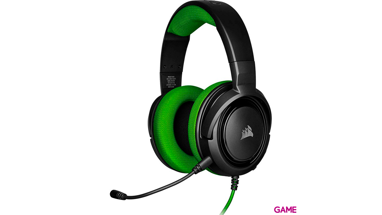CORSAIR HS35 Green PC-PS4-PS5-XBOX-SWITCH-MOVIL - Auriculares Gaming-0