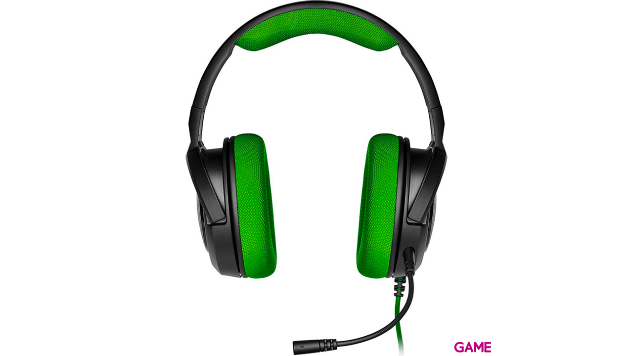 CORSAIR HS35 Green PC-PS4-PS5-XBOX-SWITCH-MOVIL - Auriculares Gaming-1