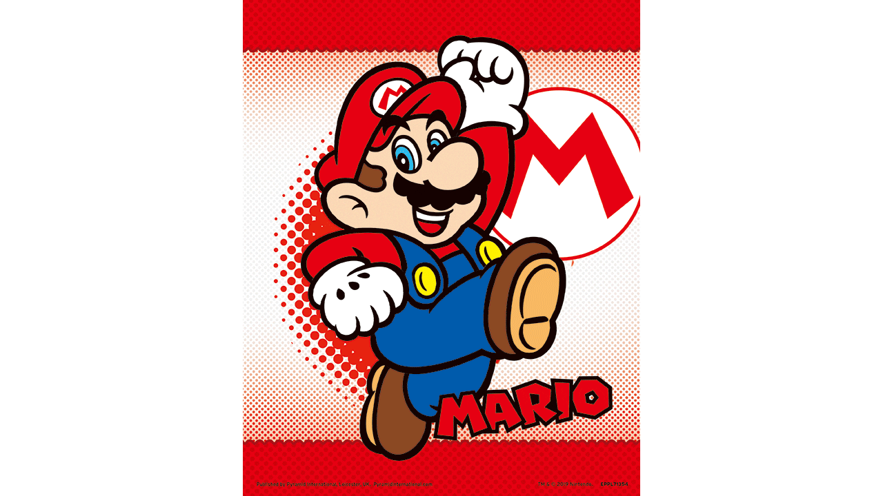 Cuadro 3D Super Mario: Mario y Yoshi-0