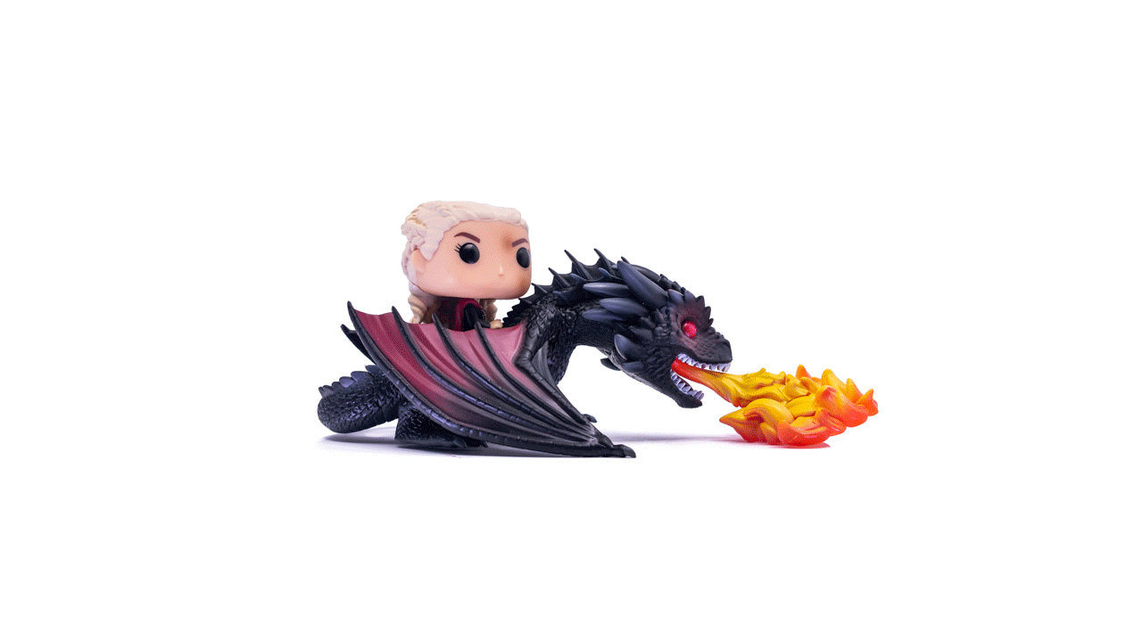 Figura POP Juego de Tronos: Daenerys on Fiery Drogon-0