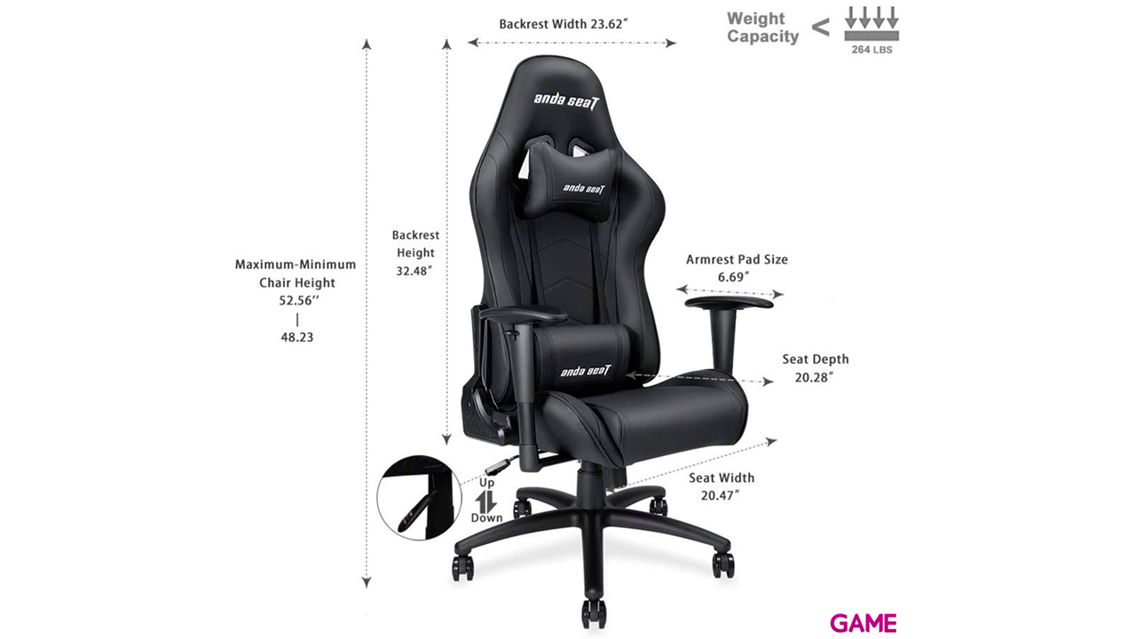 Anda Seat Axe Negro  - Silla Gaming-1