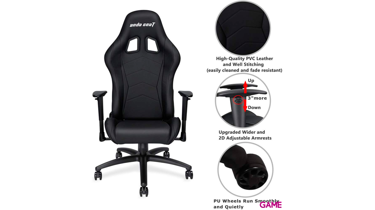 Anda Seat Axe Negro  - Silla Gaming-3
