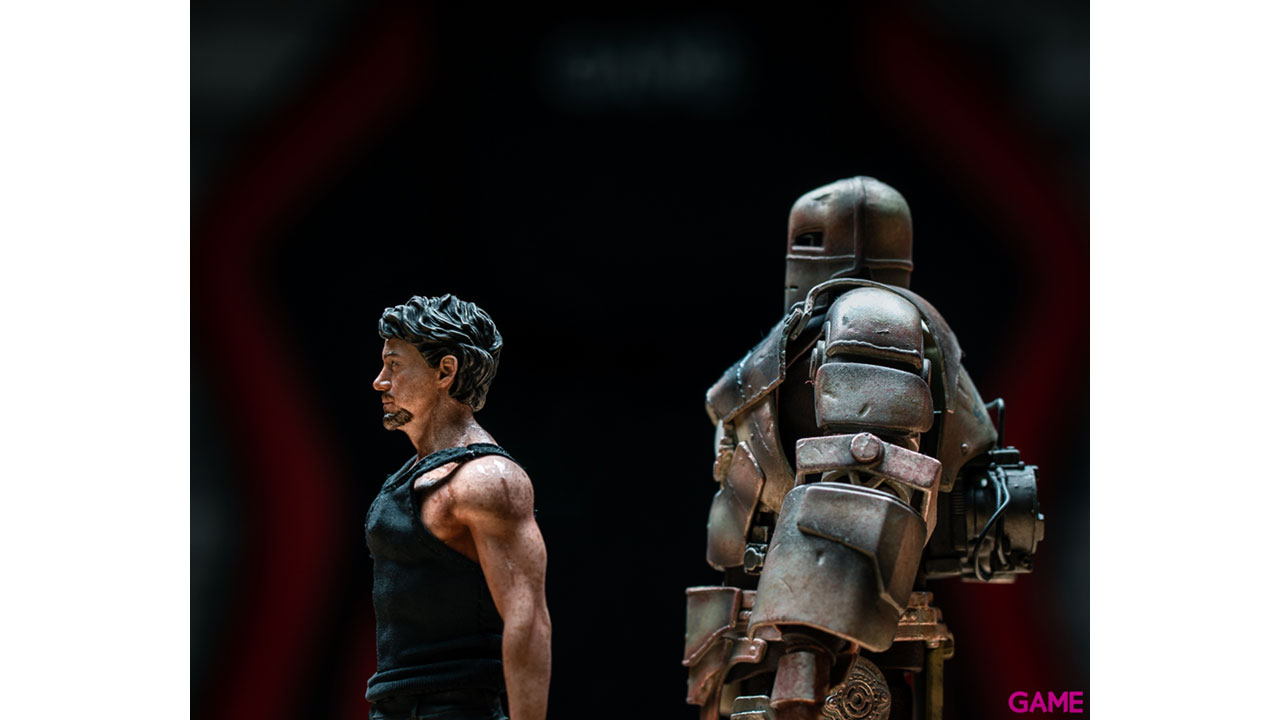 Estatua Iron Studios: Tony Stark y MKI-3