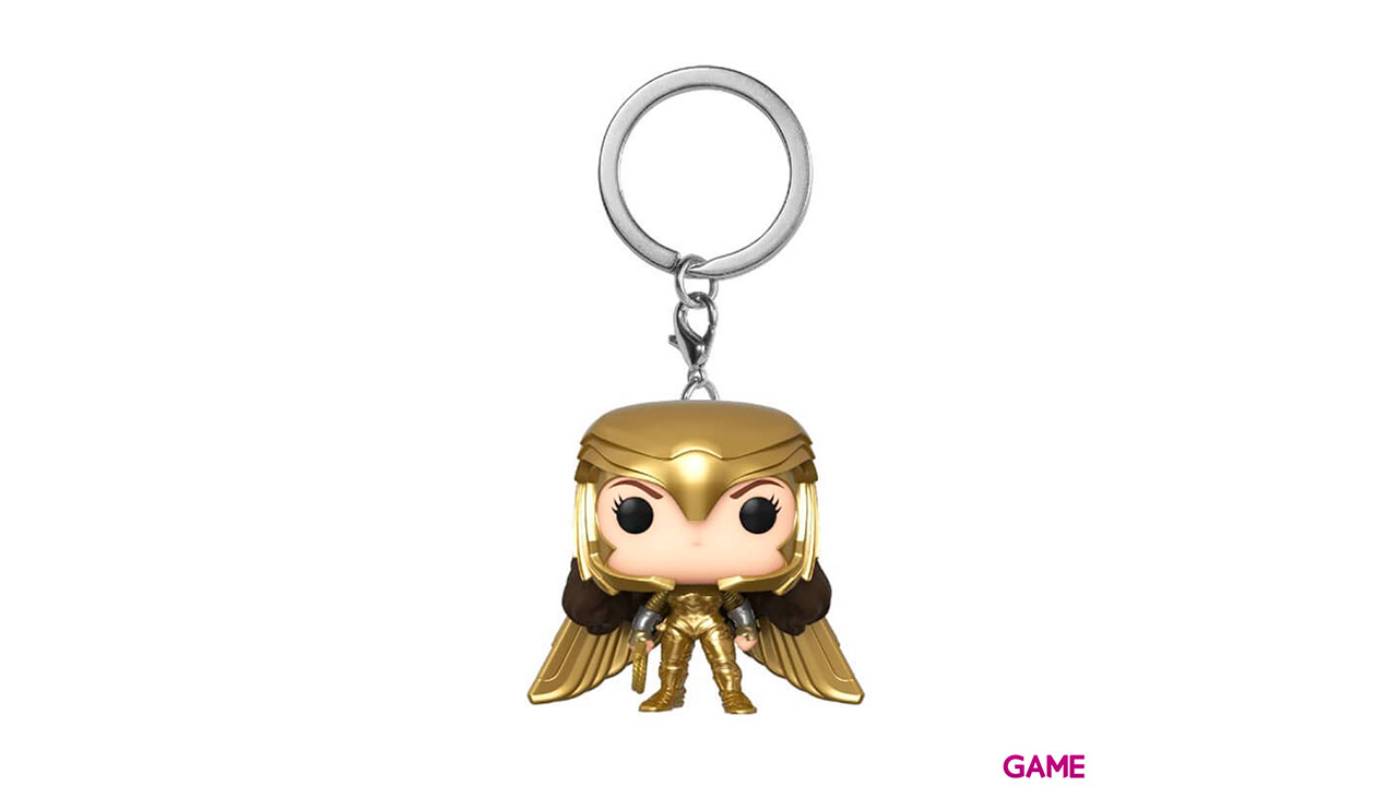 Llavero POP Wonder Woman 1984: Wonder Woman Power Pose con Traje Dorado-0