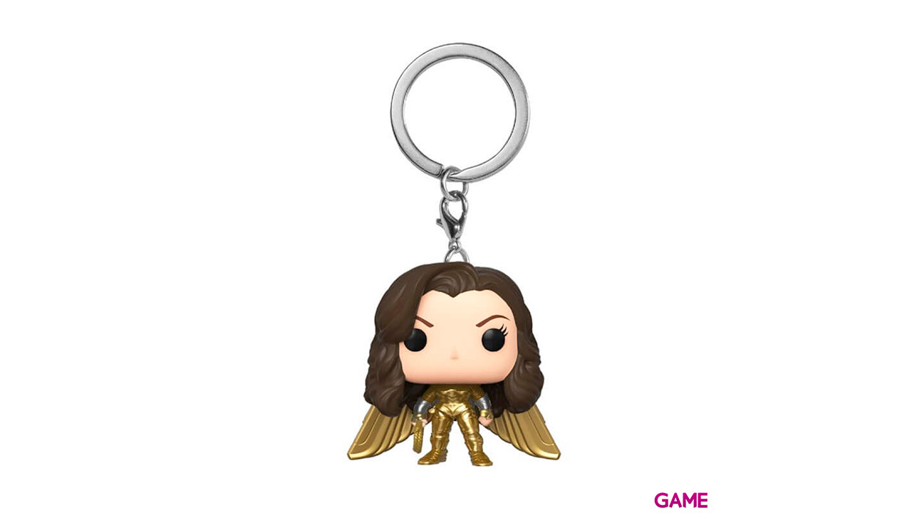 Llavero POP Wonder Woman 1984: Wonder Woman con Traje Dorado sin Casco-0